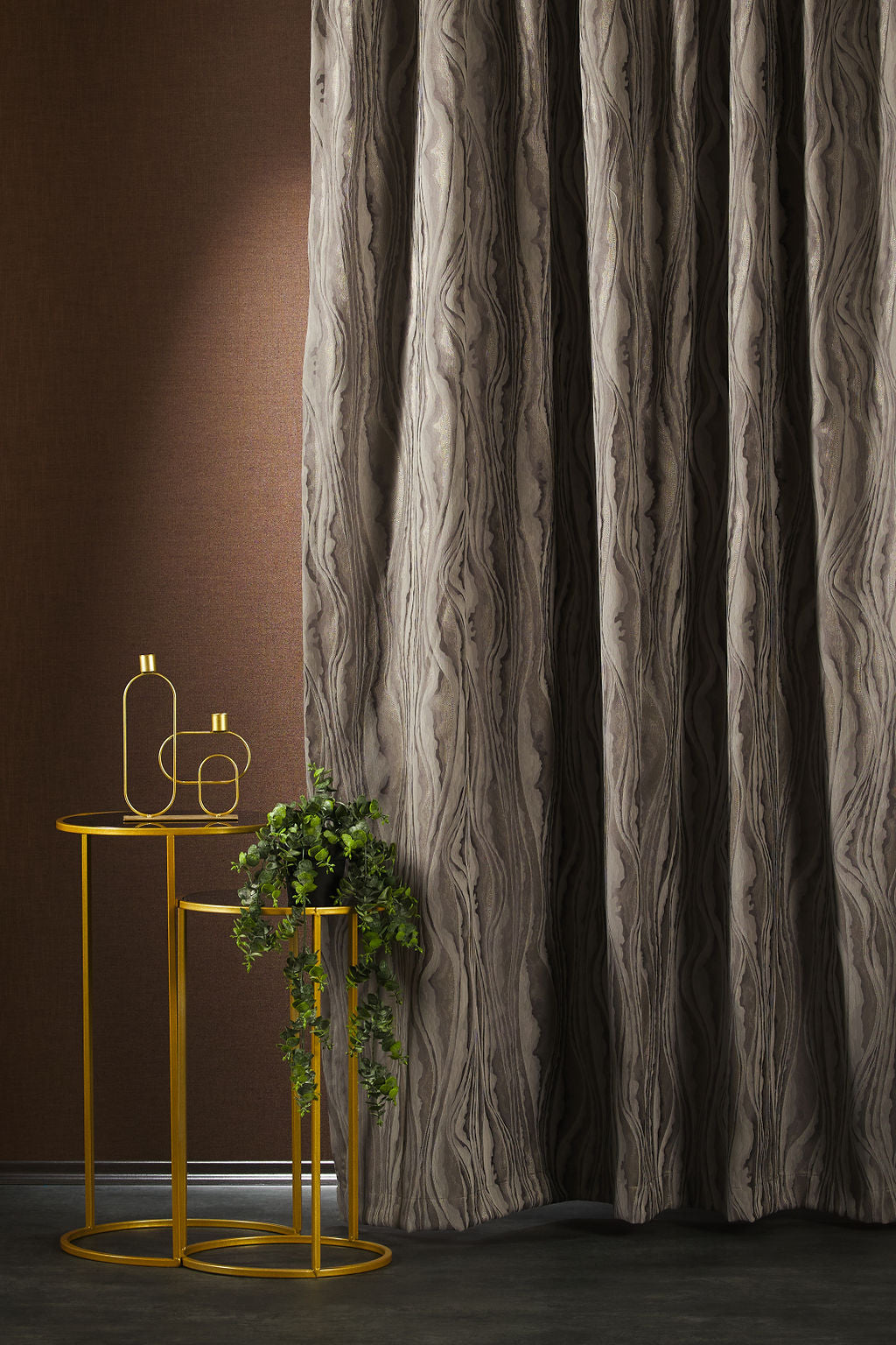 Salvador hullámos mintás dekor sötétítő függöny