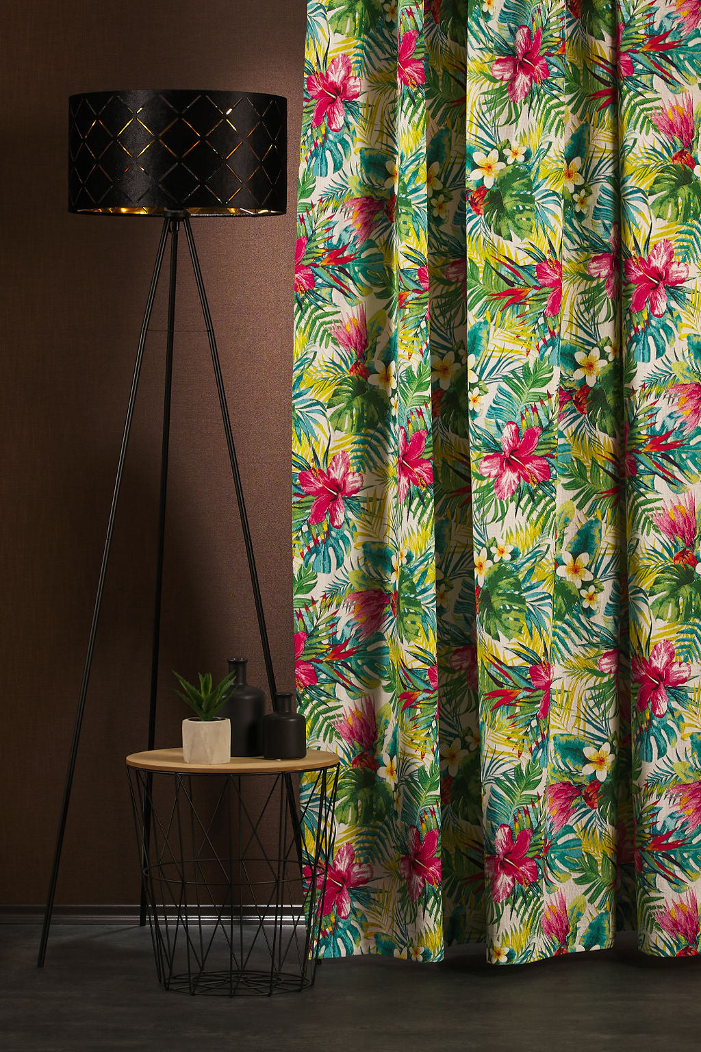 Coctail virágmintás dekor sötétítő