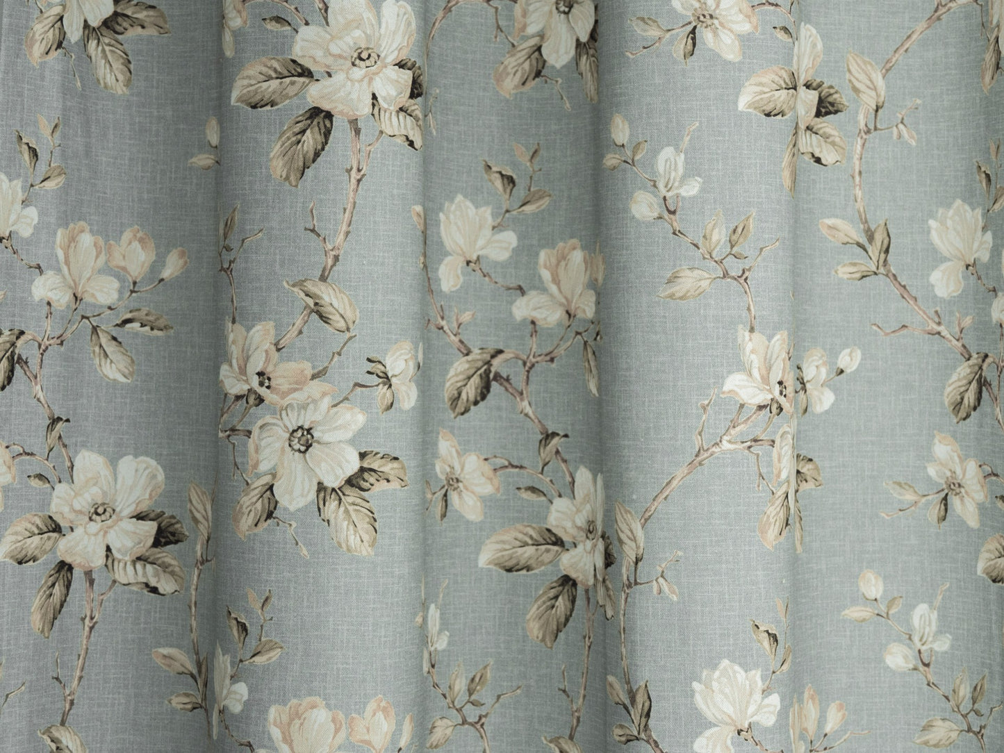 Virágmintás pamut dekor sötétítő függöny