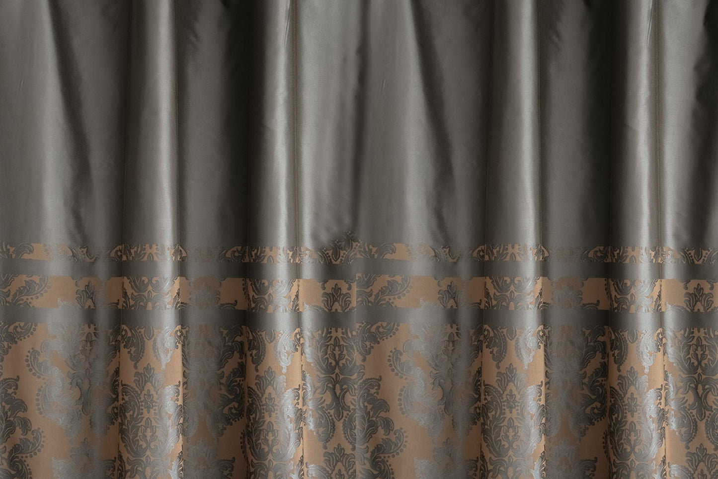 Larix levélmintás borűrös dekor sötétítő függöny