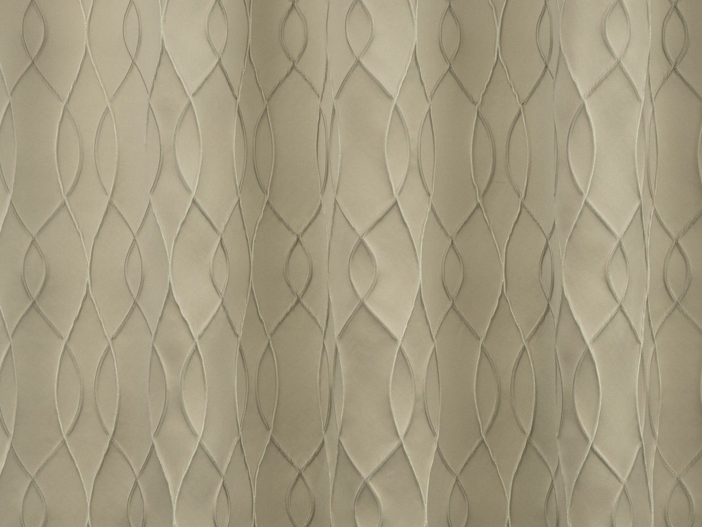 Manuel hullámos hímzésű egyszínű dekor sötétítő függöny