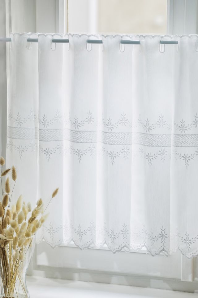 Ebro hímzett vitrázs fényáteresztő függöny