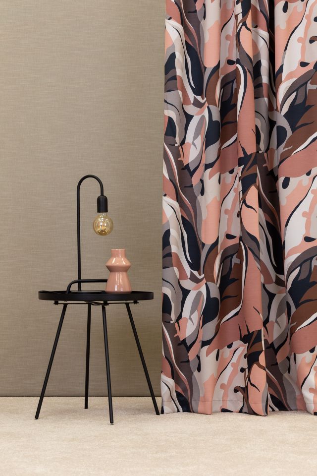 Leon absztrakt levél mintás dim out függöny